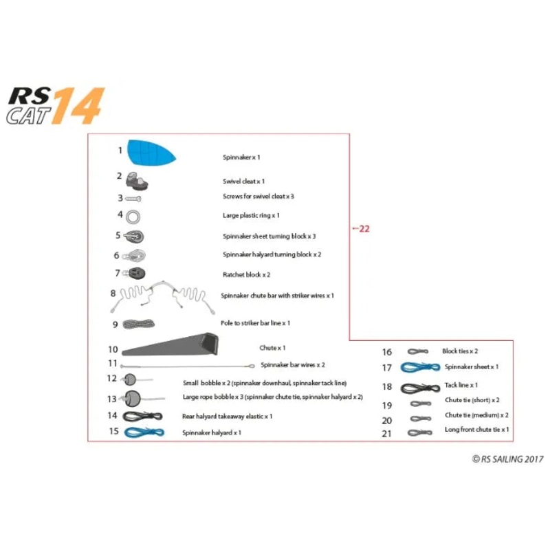 Spinnaker Kit CAT 14