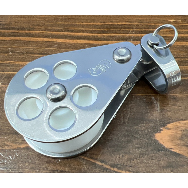 Single Stainless Block with Front-Side Shackle 03-03