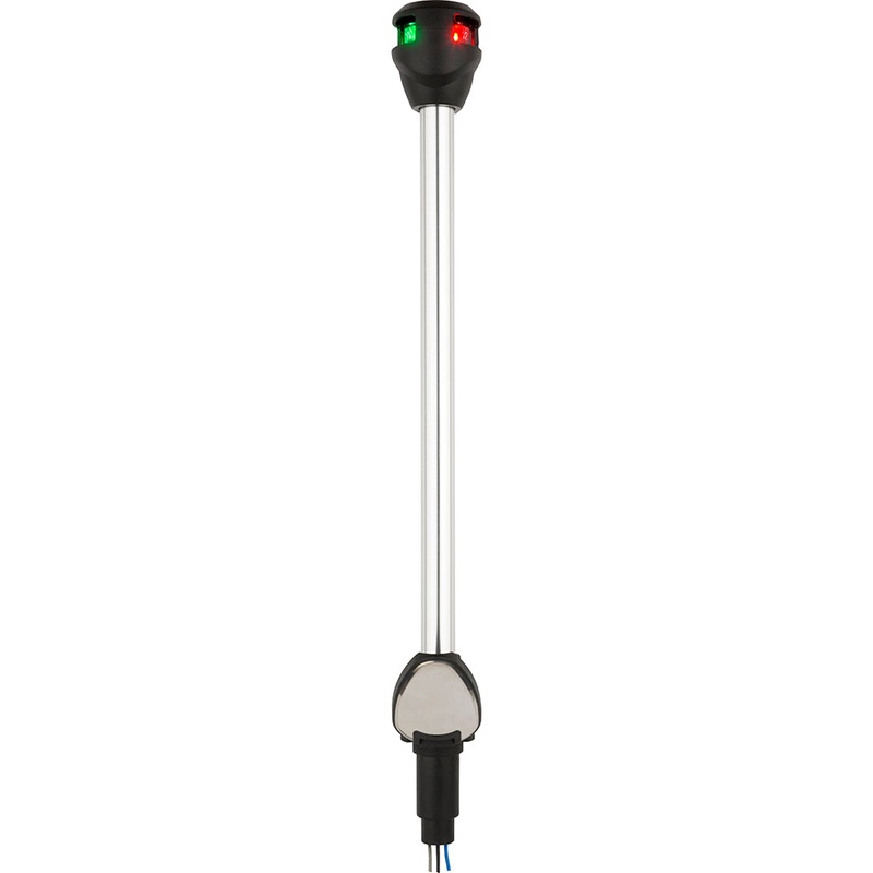 Attwood LightArmor Bi-Color Navigation Pole Light w/Task Light – Straight – 10″ [NV6LC2-10-7]