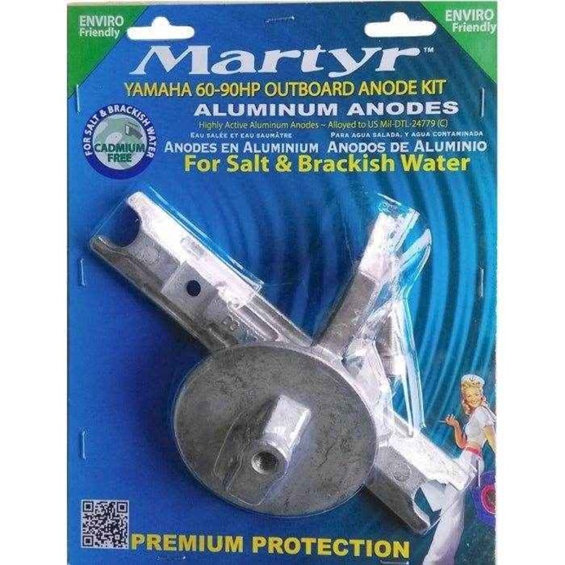 Aluminum Yamaha Outboard Anode Kit 60-90Hp | Martyr CMY6090KITA