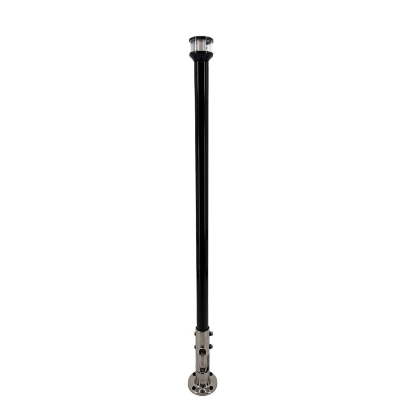 Seaview 24″ Manually Folding Light Post w/316 Stainless Steel Base  LTBLED12C5 Navigation Light – Black [SVMHB124LEDSSB]