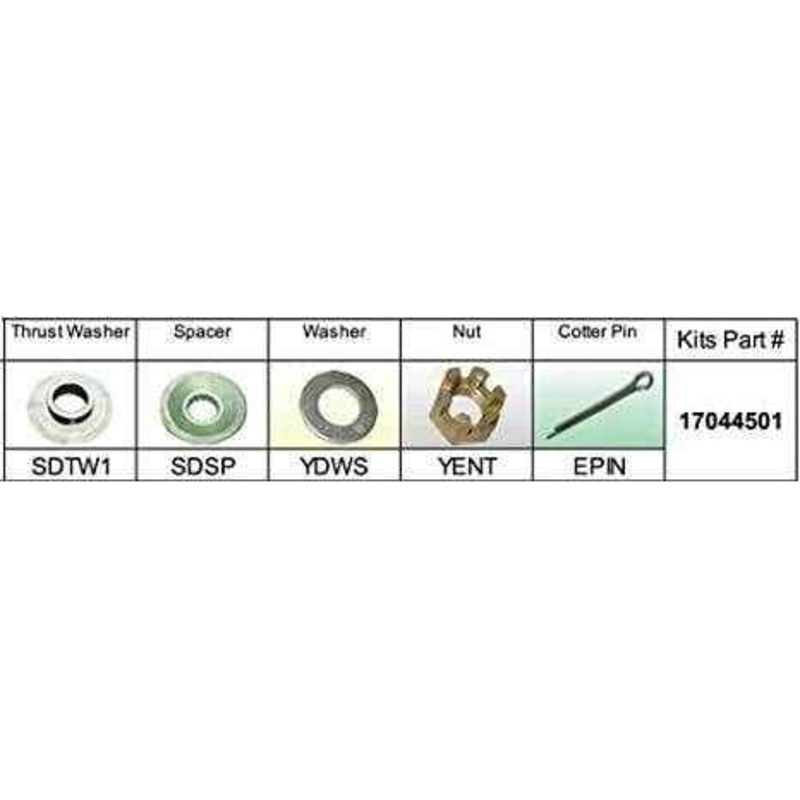 Fixed Hub Prop Hardware Kit – Mercury Type D | Solas 17014501
