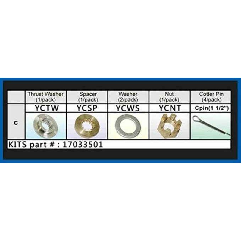 Fixed Hub Prop Hardware Kit – Yamaha, Type C | Solas 17033501