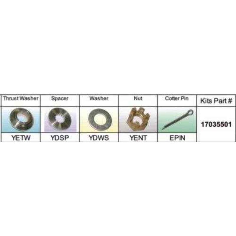 Fixed Hub Prop Hardware Kit – Yamaha, Type D/E | Solas 17035501