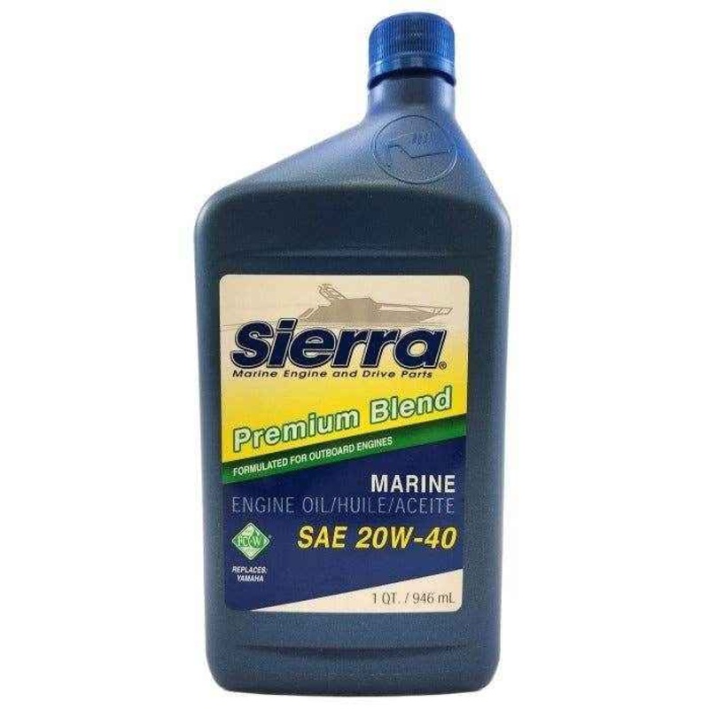 Premium Blend Outboard Engine Oil 1 Quart 20W-40 FC-W | Sierra 18-9450-2