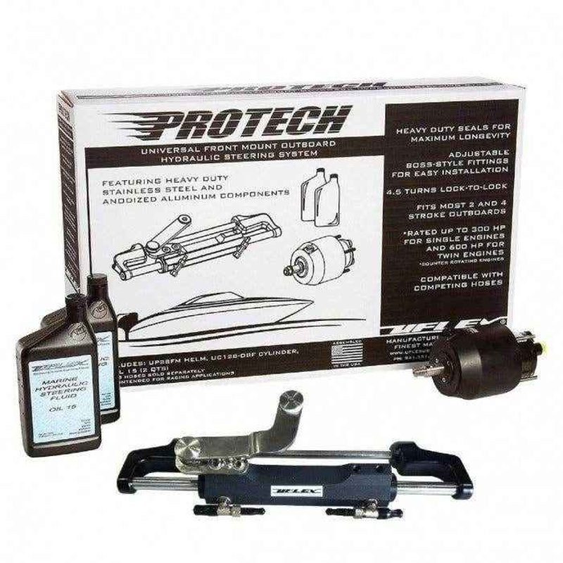 Universal Front Mount OB Hydraulic Steering System | Uflex PROTECH 3.1