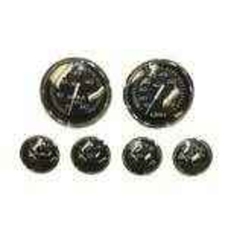 Faria Marine Instruments Chesapeake Ss Black Inboard Gauge Set