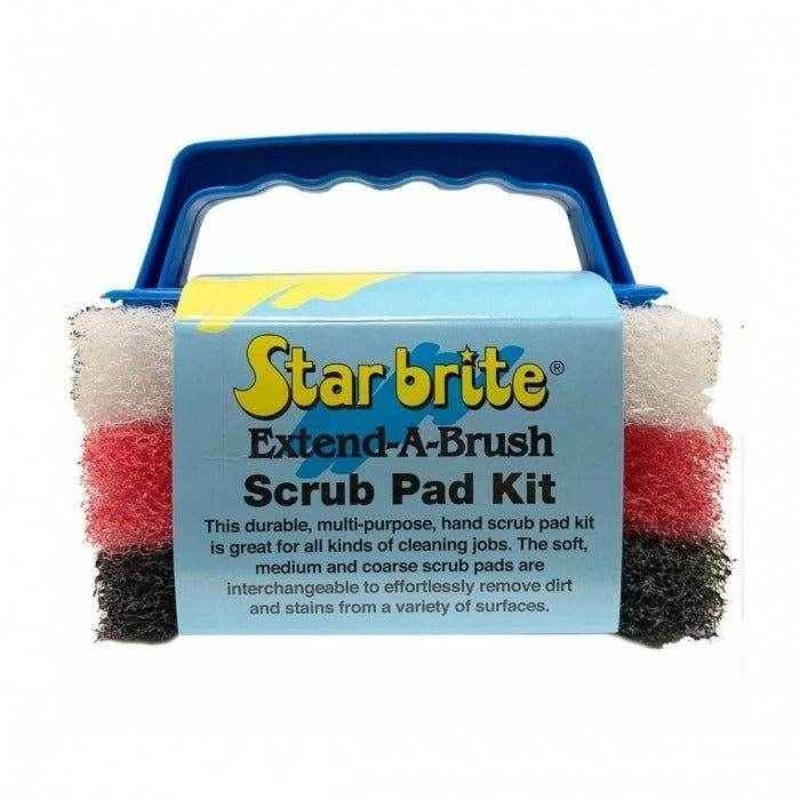 Scrub Pad Kit with Handle – Fine/Medium/Coarse | Star Brite 040023PW