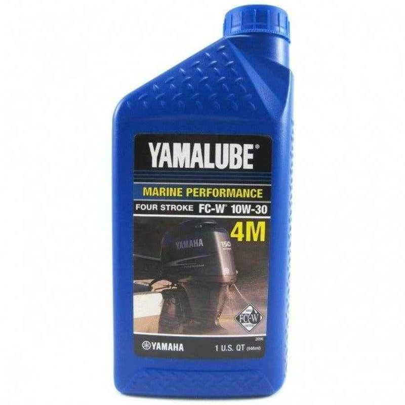 Yamalube Outboard Engine Oil Quart 10W-30 | Yamaha LUB-10W30-FC-12