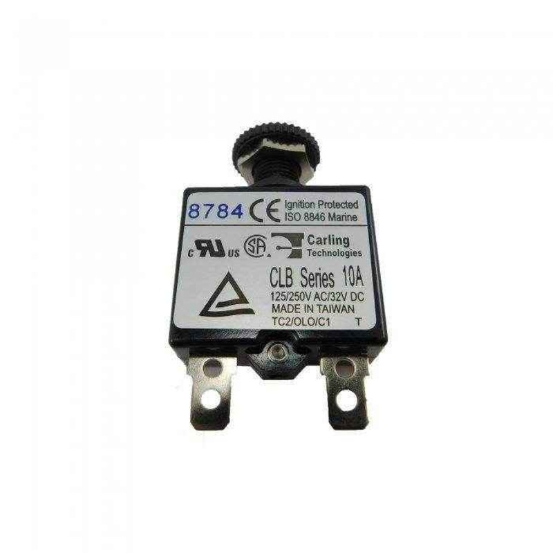 Blue Sea 10 Amp Dc Push Button Circuit Breaker 7054