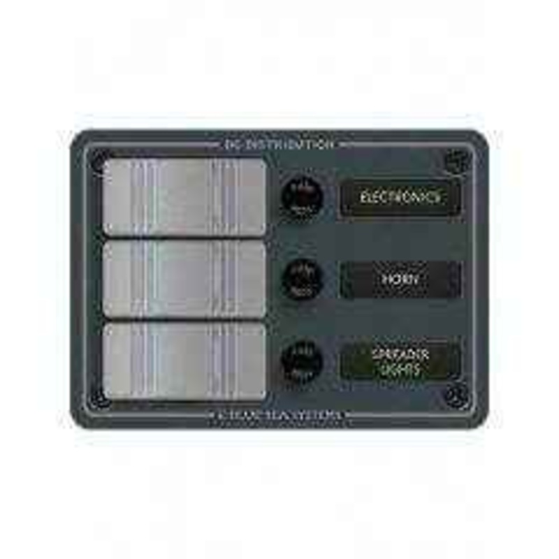 Blue Sea 3 Pos. Water Resistant Fuse Panel (Vertical) 8054