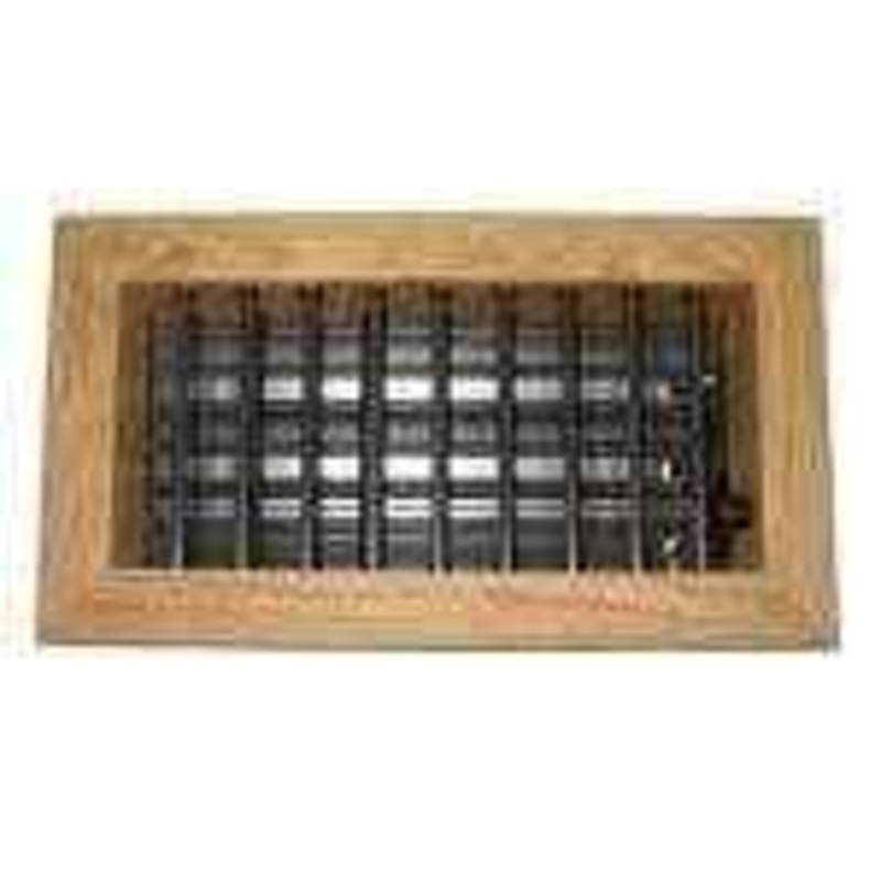 8 Inch x 4 Inch Teak 2-Way Supply Grille With Damper | MSI VMLT8X4