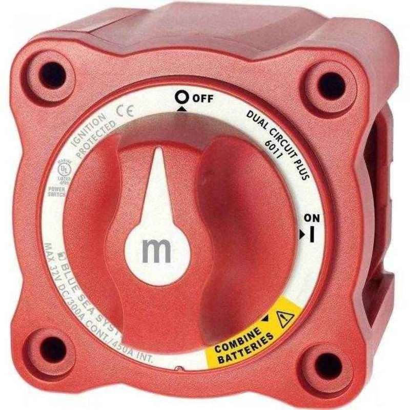 Blue Sea M-Series Battery Switch Dual Circuit Plus 6011