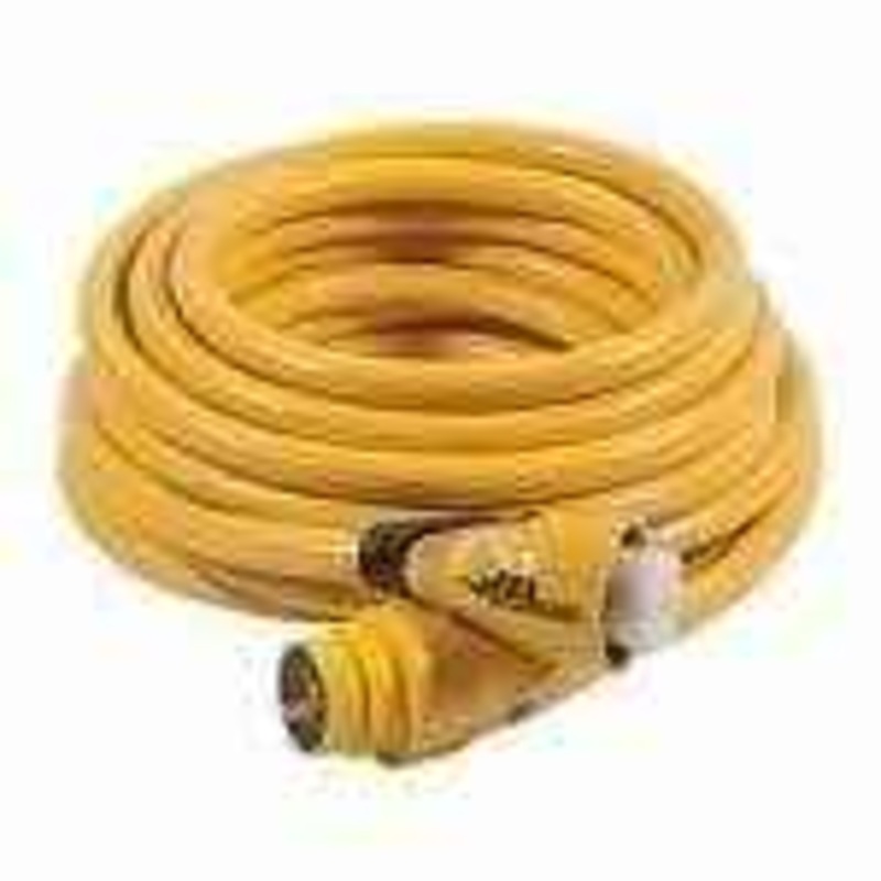 Marinco 25 Ft. 30 Amp 125 Volt Yellow Eel Shore Cordset Cs30-25