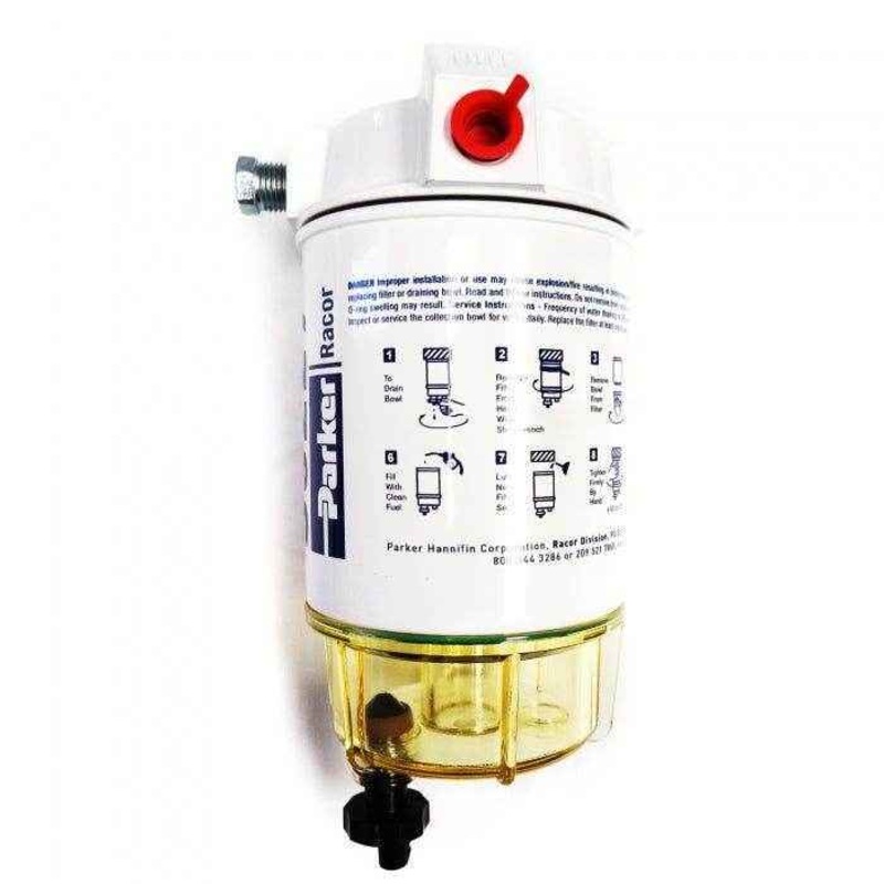 10 Micron Gasoline Outboard Fuel Filter Assembly | Racor 320R-RAC-01