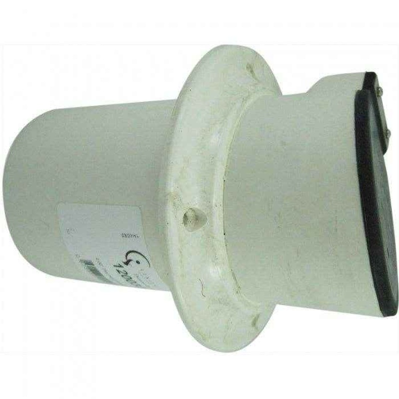 Thru Hull Fitting Exhaust with Flapper 4 in. White  | Centek 1200326