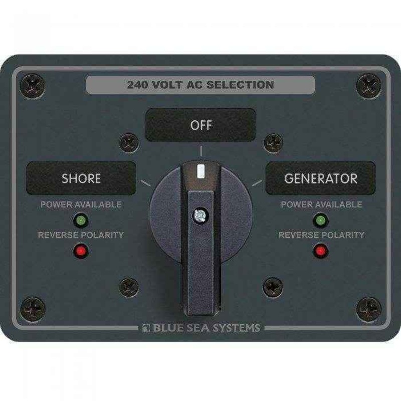 Blue Sea 65 Amp 2 Position Rotary Switch Panel 8363