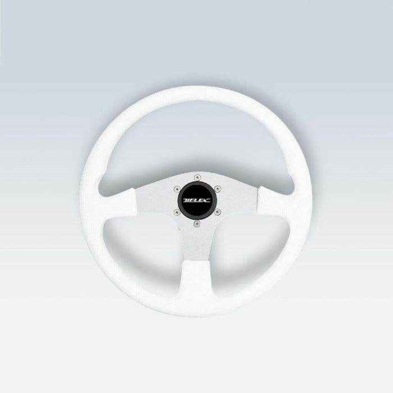 White Corse Boat Steering Wheel | Uflex USA CORSE-W/S