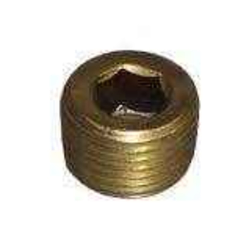Pipe Plug, Hx Soc Brass 3/8 | Crusader RS3551