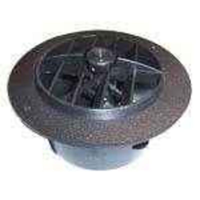 Msi  4 In. Black Round Damper Vent
