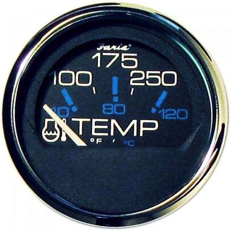 Water Temp Gauge 100-250 Degree | Faria Marine Instruments 13704