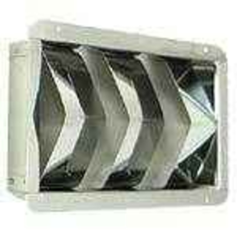 Whitecap Industries Stainless Steel 3-Louvered Ventilator S-1392