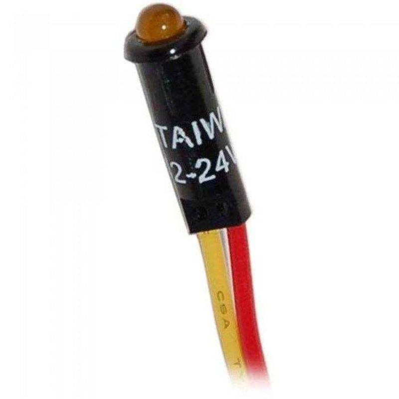 Blue Sea  12/24 Volt Amber Led Indicator Light 8033