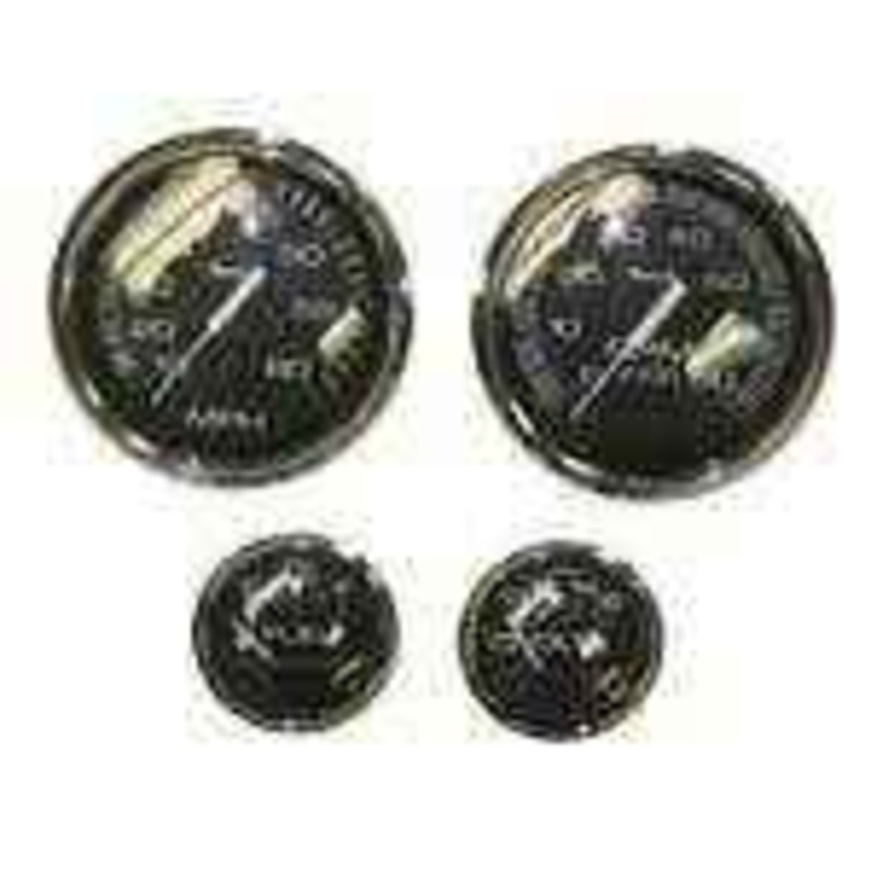Faria Marine Instruments Chesapeake Ss Black Outboard Gauge Set