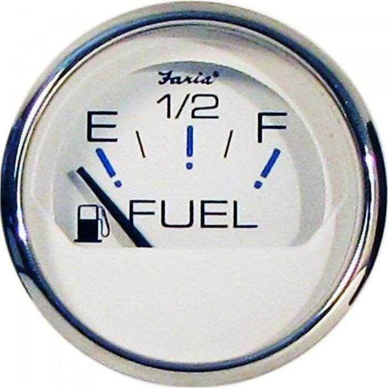Chesapeake White Fuel Level Gauge | Faria 13801