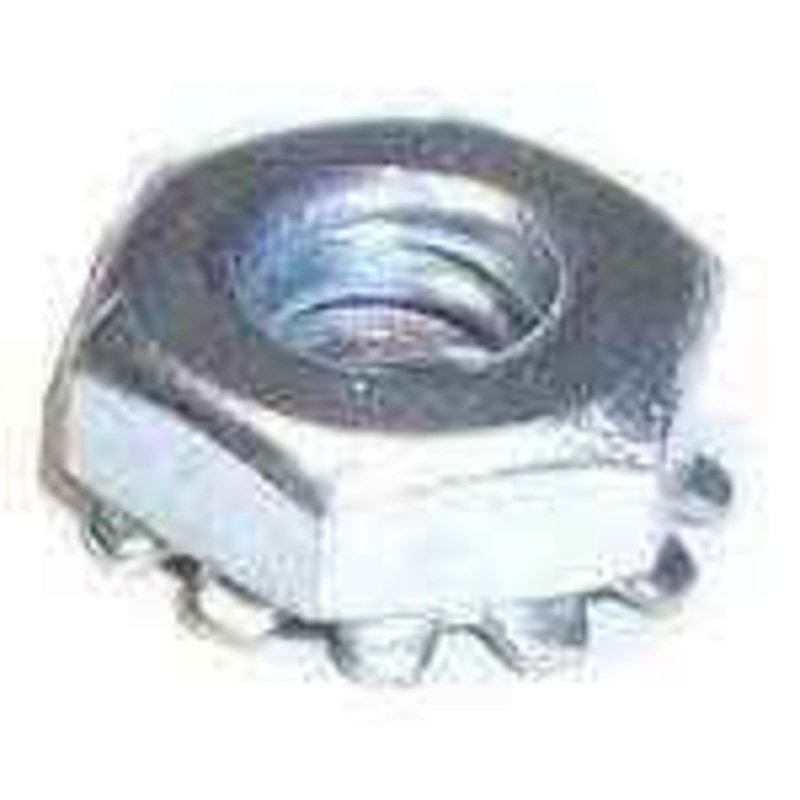Crusader Hex Nut #10-24 Keps Pltd 95000060