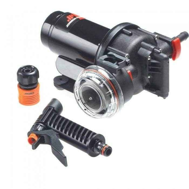 5.2 GPM 12V Aqua Jet Washdown Pump Kit | Johnson Pump 10-13407-07