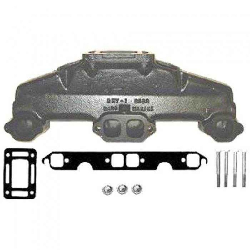 GM Small Block Center Rise Exhaust Manifold | Barr Marine CHV-1-83
