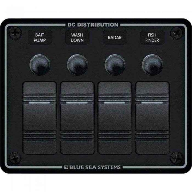 Breaker Panel 4 Position Water Resistant | Blue Sea 8372