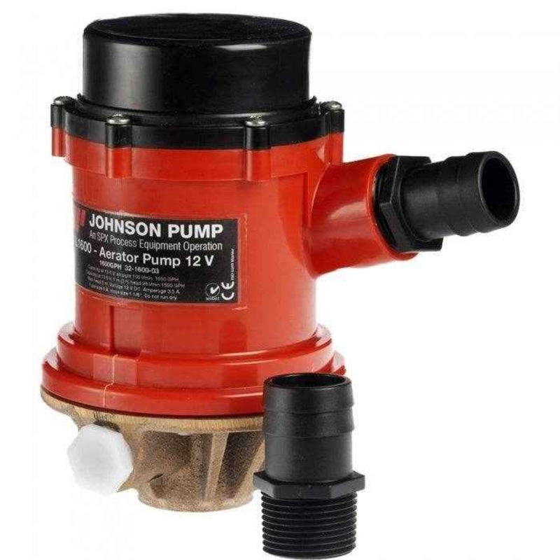 Livewell Pump 1600 GPH 12 Volt | Johnson Pump 16004B