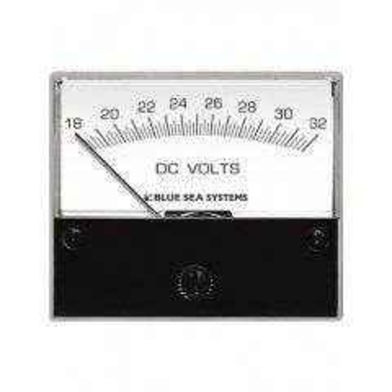 8-32 Volt DC Analog Voltmeter | Blue Sea 8240