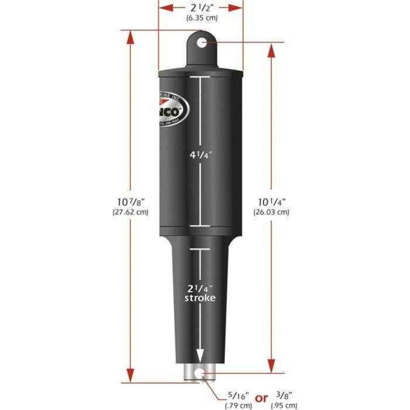 101 Series XDS Short Trim Tab Actuator 2.25 inch Stroke – 12 Volt | Lenco Marine 15057-001