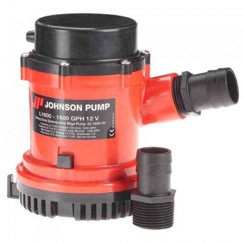 1600 GPH Non-Automatic Bilge Pump | Johnson Pump 16004-00