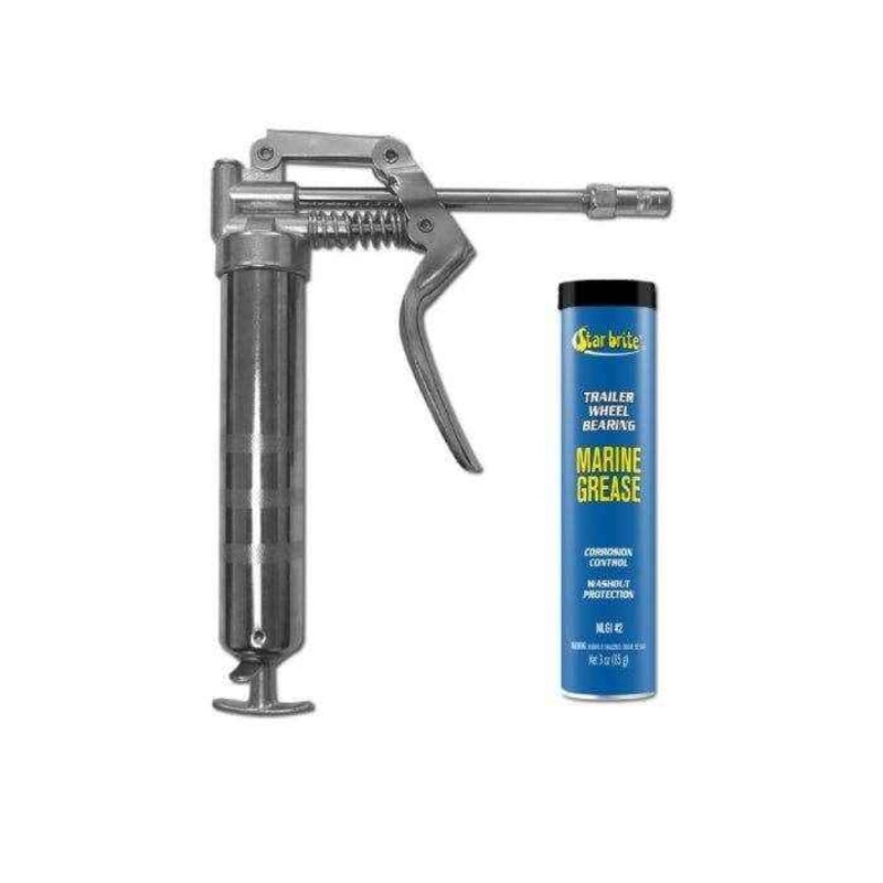 Pistol Grip Grease Gun with Wheel Bearing Grease Cartridge – 3 oz. | Star Brite 028703