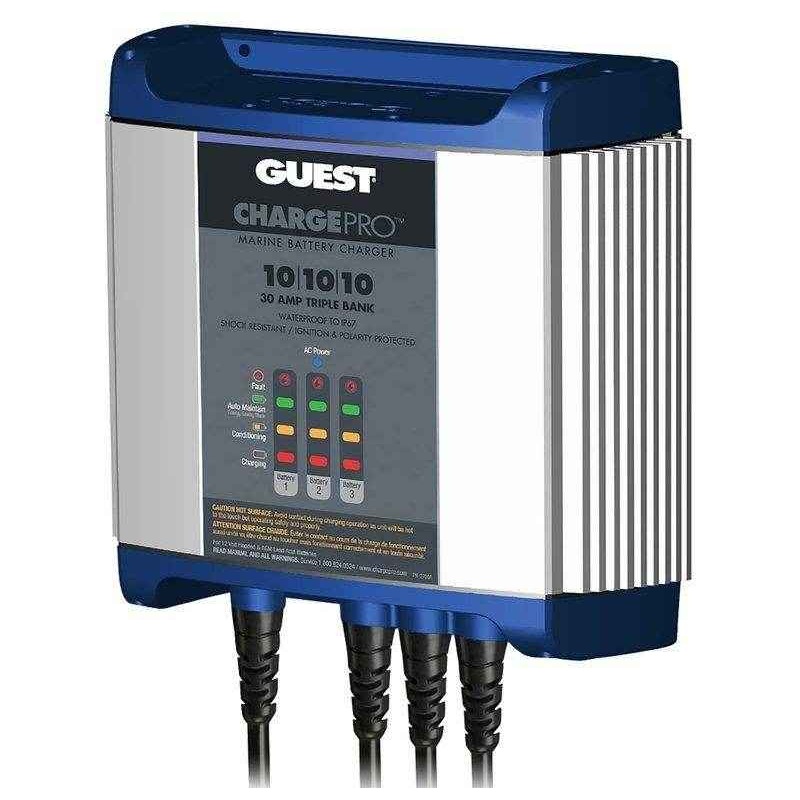 Guest 30 Amp On-Board 3 Bank Battery Charger 2731A