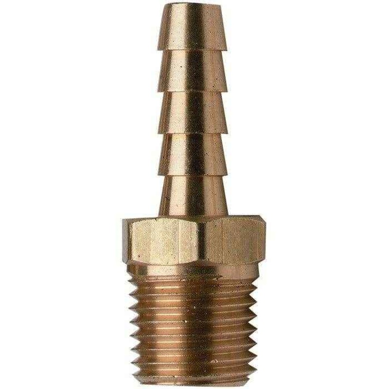 Hose Barb Brass 1/4IN. NPT X1/4IN. | Moeller Marine 033471-10