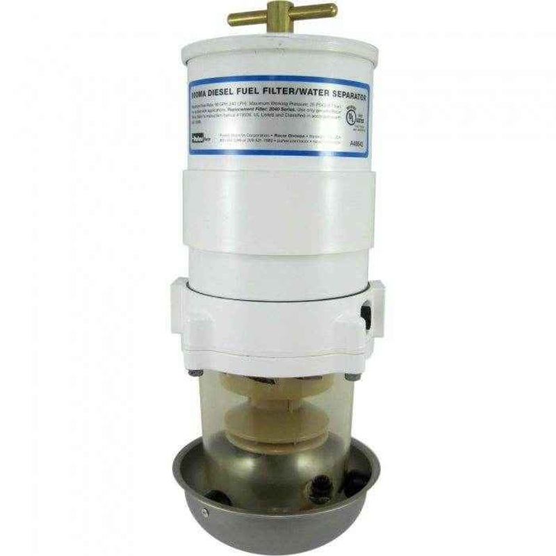 10 Micron Turbine Series Diesel Fuel Filter Assembly | Racor 900MA10