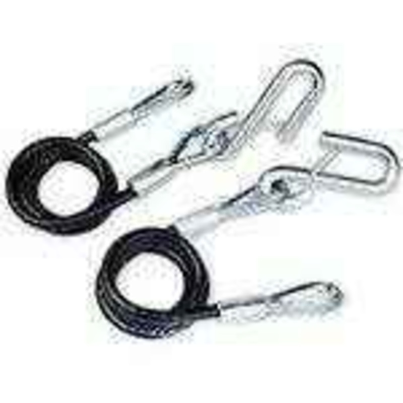 3,500 lb Class 2 Black Vinyl Jacketed Hitch Cables 59537