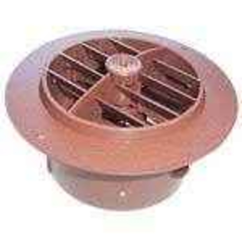 Msi  4 In. Brown Round Damper Vent