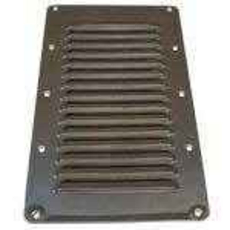 Whitecap Industries 304 SS Flat Louvered Ventilator S-1328