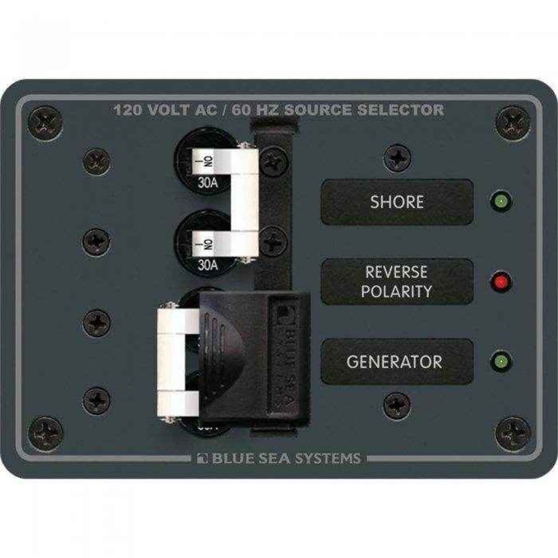Blue Sea 2 Source Selection Circuit Breaker Panel 8032
