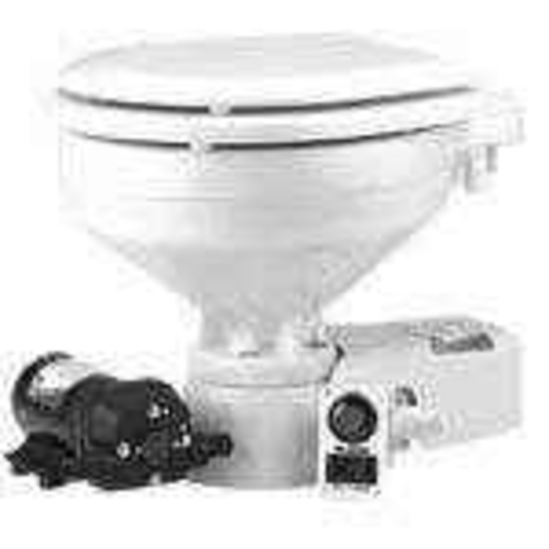Jabsco Quiet Flush Electric Toilet Regular  Size 12V 37245-1092
