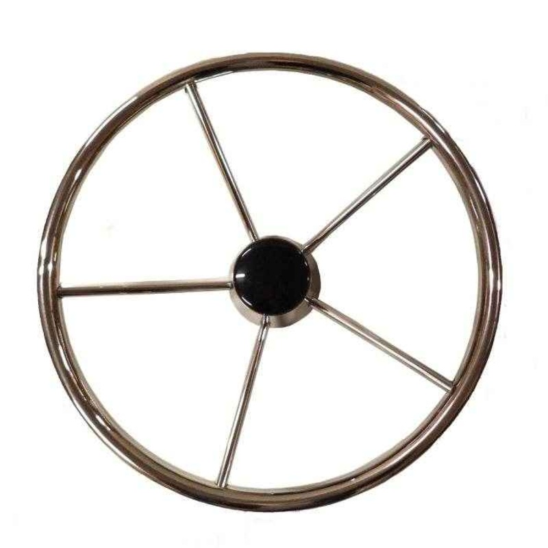 Destroyer Style Boat Steering Wheel Non-Magnetic Stainless Steel – 18 in. | Uflex USA V47