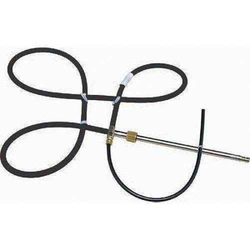 M90 Universal Mach Performance Rotary Steering Cable, 10′ Black | Uflex M90BX10