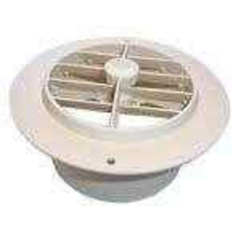 Msi  4 In. Off White Round Damper Vent