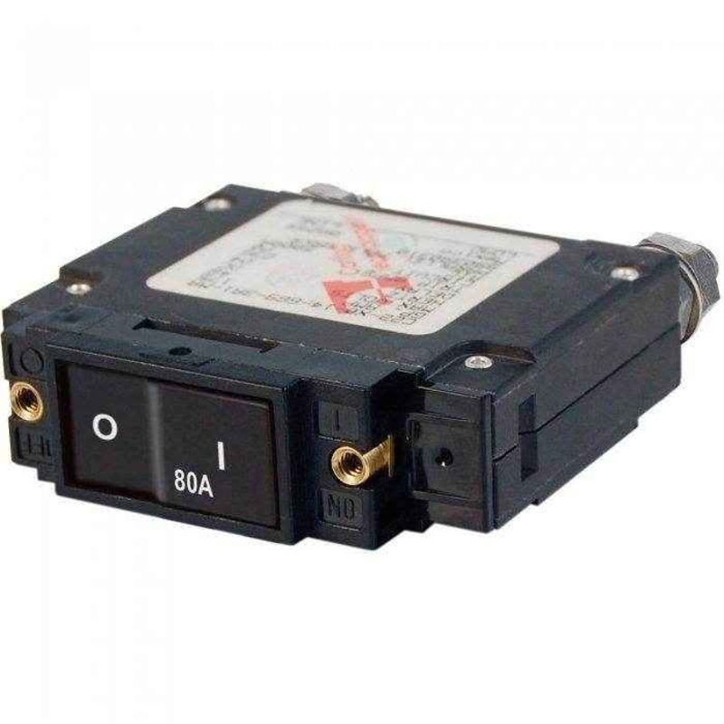 Blue Sea Circuit Breaker C1 Flat Rocker 80A 7548